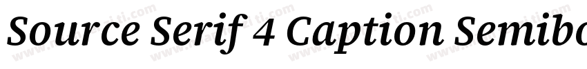 Source Serif 4 Caption Semibold字体转换